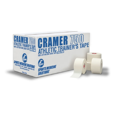 Cramer Products Athletic Tape Cramer 750 Cotton / Zinc Oxide 1-1/2 Inch X 15 Yard White NonSterile