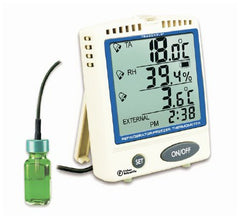 Fisher Scientific Datalogging Refrigerator / Freezer Thermometer with Alarm Fisherbrand™ Traceable® Fahrenheit / Celsius -22° to +158°F (-30° to +70°C) Bottle Probe