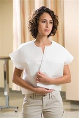 Graham Medical Products Exam Cape White One Size Fits Most Front / Back Opening Without Closure Unisex