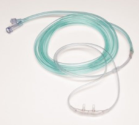 Sun Med ETCO2 Oral / Nasal Sampling Cannula with O2 Delivery With Oxygen Delivery Salter Labs® Adult Curved Prong / NonFlared Tip