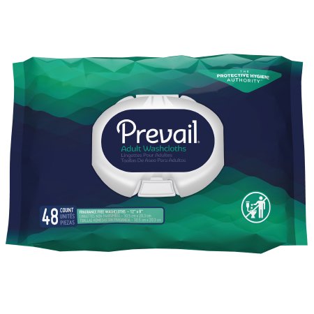 First Quality Personal Wipe Prevail® Soft Pack Aloe / Vitamin E / Chamomile Unscented 48 Count