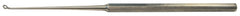 BR Surgical Ear Curette BR Surgical Buck 6-1/2 Inch Length Single-ended Handle Size 1 Tip Curved Blunt Fenestrated Round Tip - M-889358-3055 - Each