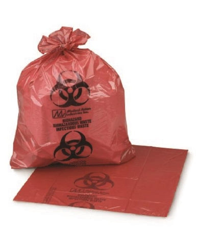 Colonial Bag Corporation Infectious Waste Bag Colonial Bag 20 - 30 gal. Red Bag LLDPE 30 X 36 Inch - M-889479-2096 - Case of 250