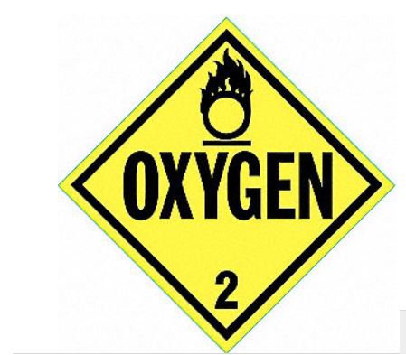Grainger Door Sign Caution Stranco Inc Oxygen - M-889692-4891 - Each