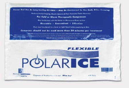 Pelton Shephard Industries Cold Pack Flexible Polar Ice™ General Purpose One Size Fits Most 10-1/2 X 14 Inch Plastic / Gel Reusable