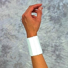 Scott Specialties Wrist Support Wraparound / Wristlet Elastic Left or Right Wrist White One Size Fits Most
