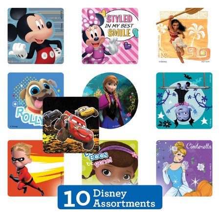 SmileMakers SmileMakers® 1000 per Unit Disney Sticker Sampler Sticker 2.5 Inch