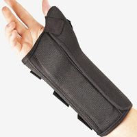 BSN Medical Wrist Brace with Abducted Thumb FLA ProLite® Aluminum / Foam / Nylon / Polyester Right Hand Black Small