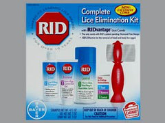 Bayer Lice Treatment Kit Rid® 2 oz. / 3 oz. / 4 oz. Bottle / Aerosol Can / Tube Scented