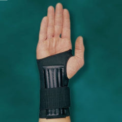 Patterson Medical Supply Wrist Support Ambiflex Low Profile Elastic Left or Right Hand Black Small