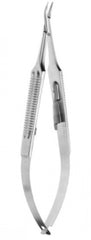 V. Mueller Eye Needle Holder 5-1/8 Inch Length Curved, Smooth Jaw, 9mm Short Shanks and Wides - M-891073-1846 - Each