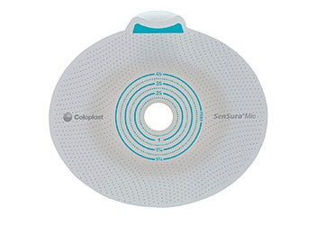 Coloplast Ostomy Barrier SenSura® Mio Click Pre-Cut, Standard Wear Elastic Adhesive 40 mm Flange Green Code System 7/8 Inch Opening