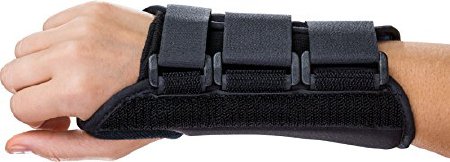 DJO Wrist Brace ProCare® ComfortFORM™ Aluminum / Foam / Lycra® Right Hand Black X-Large