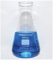 Fisher Scientific Erlenmeyer Flask Fisherbrand™ Wide Mouth Borosilicate Glass 500 mL (16 oz.)