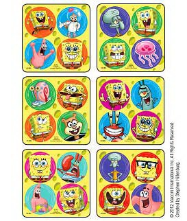 Medibadge Disney® 300 per Unit SpongeBob Square Pants Sticker