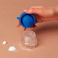 Patterson Medical Supply Pill Crusher Apex® Pill Pulverizer Hand Operated Blue / Clear