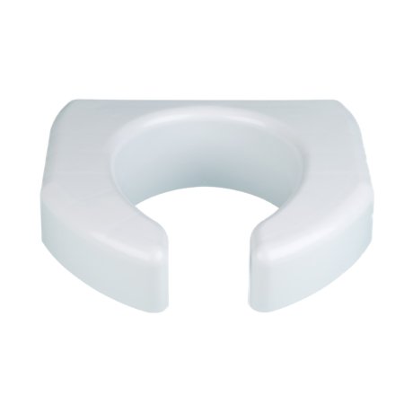 Maddak Raised Toilet Seat Ableware Basic 3 Inch Height White 350 lbs. Weight Capacity