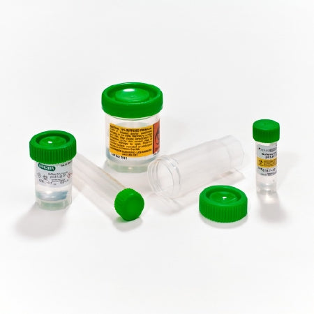 Caplugs Prefilled Formalin Container Histoware™ Polypropylene 3.5 mL Fill in 8 mL (.27 oz.) Screw Cap Warning Label NonSterile