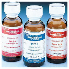 Fisher Scientific Immersion Oil Cargille 1 oz., ISO 8036/1 Certifications, 150 cSt Viscosity, 0.923 g/cm3 Density, 1.5150 ±0.0002 Refractive Index, Type A
