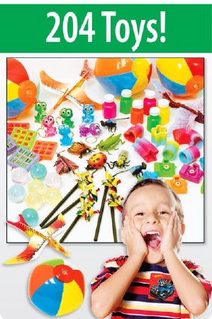 Medibadge Kids Love Stickers® 204 per Unit Super Kid Sampler of Toy Prizes Toy Chest