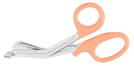 Utility Scissors Vantage® Hi-Light Universal 7-1/2 Inch Length Office Grade Stainless Steel / Plastic NonSterile Finger Ring Handle Angled Blade Blunt Tip / Blunt Tip