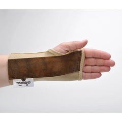 Scott Specialties Wrist Brace Contoured Aluminum / Elastic / Vinyl Left Hand Beige Medium