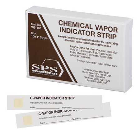 SPS Medical Supply SPSmedical Sterilization Chemical Indicator Strip Chemical Vapor 4 Inch