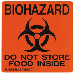 Market Lab Inc Door / Wall Sign Caution Biohazard - M-895052-4870 - Each
