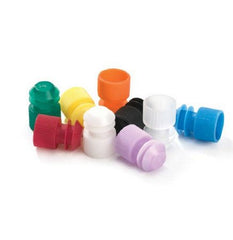 Market Lab Inc MarketLab Tube Closure Polyethylene Flanged Plug Cap Clear For 13 mm Tubes NonSterile