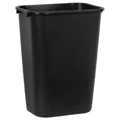 RJ Schinner Co Trash Can Deskside 41-1/4 Quart Rectangular Black LLDPE Open Top - M-895079-3092 - Case of 12