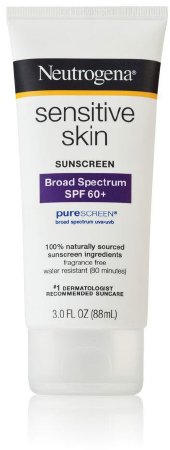 Johnson & Johnson Consumer Sunblock Neutrogena® Sensitive Skin SPF 60 Tube Lotion 3 oz.