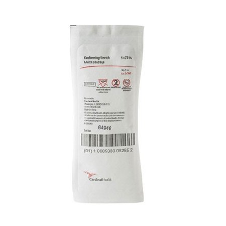 Cardinal Conforming Bandage Dermacea™ Cotton 1-Ply 6 Inch X 4-1/10 Yard Roll Shape NonSterile