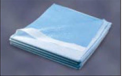 Tidi Products Stretcher Sheet Avalon® Flat 40 X 48 Inch Blue Tissue / Poly Disposable