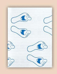 SPS Medical Supply Procedure Towel Professional® Regular 13 W X 19 L Inch Happy Feet Print NonSterile