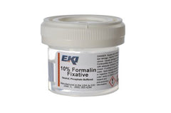 Ek Industries Inc Prefilled Formalin Container Polypropylene 20 mL Fill in 40 mL (1.35 oz.) Screw Cap Warning Label / Patient Information NonSterile