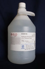 Fisher Scientific Chemistry Reagent Aqua Solutions Hydrogen Peroxide Technical Grade 35% w/w 4 X 4 Liter