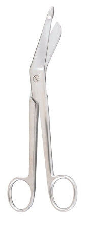 Miltex Bandage Scissors Lister 5-1/2 Inch Length Stainless Steel Sterile Finger Ring Handle Angled Blade Blunt Tip / Blunt Tip - M-896428-1592 - Box of 50