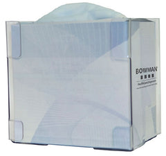 Bowman Manufacturing PPE Dispenser BOWMAN® Wall Mount 1-Box Capacity Clear 5.58 X 7.6 X 8.08 Inch PETG Plastic