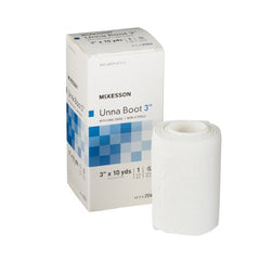 Unna Boot McKesson 3 Inch X 10 Yard Cotton Zinc Oxide NonSterile