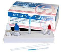 Jant Pharmacal Corporation Rapid Test Kit Accustrip Value+™ Infectious Disease Immunoassay Strep A Test Throat Swab Sample 25 Tests
