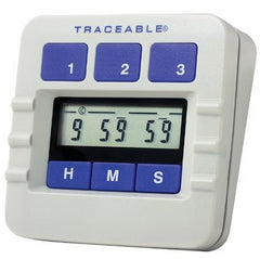 Cole-Parmer Inst. Electronic Alarm Timer 2 Channel Traceable® 10 Hours Digital Display