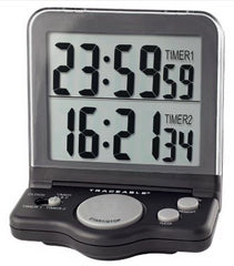 Cole-Parmer Inst. Electronic Alarm Timer 2 Channel, Jumbo Display Traceable® 24 Hours LCD Display