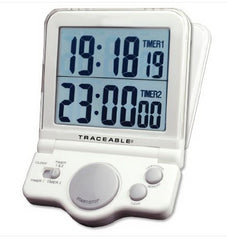 Cole-Parmer Inst. Electronic Alarm Timer 2 Channel, Jumbo Display Traceable® 24 Hours LCD Display