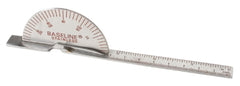 Fabrication Enterprises Finger Goniometer Baseline® Metal, Stainless Steel 0.2 X 2 X 7 Inch 6 Inch Finger, 180 to 0° Scales in 5° Increments Inches and Centimeters