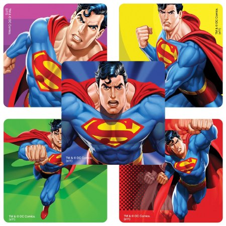 SmileMakers Disney® 100 per Unit Superman Classic Sticker 2.5 Inch