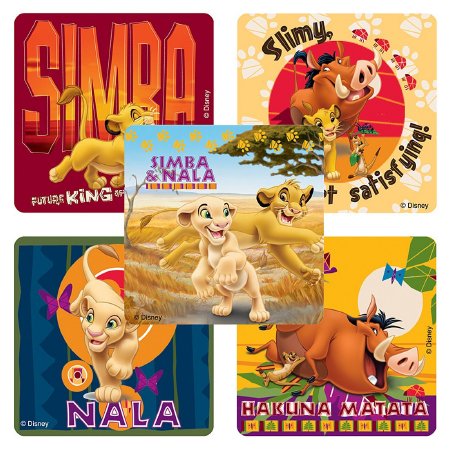 SmileMakers SmileMakers® 100 per Unit Disney The Lion King Hakuna Matata Sticker 2.5 Inch