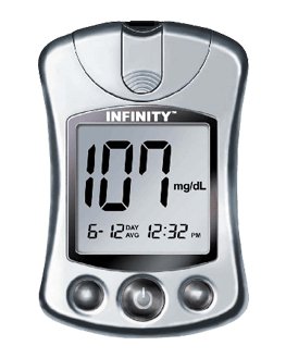 US Diagnostics Blood Glucose Meter US Diagnostics® Infinity™ 5 Second Results Stores Up To 250 Results , 14 and 30 Day Averaging Auto Coding