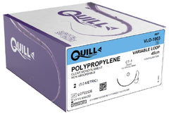 Suture with Needle Quill Variable Loop Device Nonabsorbable Uncoated Undyed Suture Barbed Monofilament Polypropylene Size 2 45 cm Suture 1-Needle 22 mm Length 1/2 Circle Taper Point Needle
