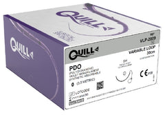 Surgical Specialties Suture with Needle Quill™ Variable Loop Device Absorbable Uncoated Violet Suture Barbed Monofilament PDO (Polydioxanone) Size 0 30 cm Suture 1-Needle 26 mm Length 1/2 Circle Taper Point Needle