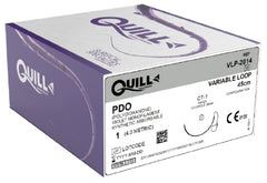 Suture with Needle Quill Variable Loop Device Absorbable Uncoated Undyed Suture Barbed Monofilament PDO (Polydioxanone) Size 1 45 cm Suture 1-Needle 36 mm Length 1/2 Circle Taper Point Needle